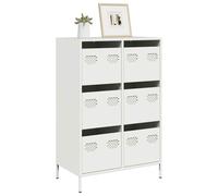 vidaXL Highboard White 68x39x101.5 cm Steel