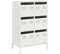 vidaXL Highboard White 68x39x101.5 cm Steel book cabinet modern book cabinet