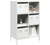 vidaXL Highboard White 68x39x103.5 cm Steel