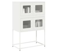 vidaXL Highboard White 68x39x107 cm Steel, White