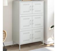 vidaXL Highboard White 68x39x113 cm Steel