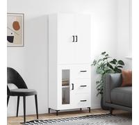 vidaXL Highboard White 69.5x34x180 cm Engineered Wood