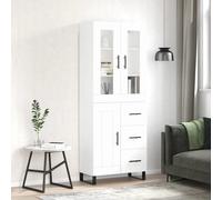 vidaXL Highboard White 69.5x34x180 cm Engineered Wood