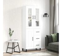 vidaXL Highboard White 69.5x34x180 cm Engineered Wood