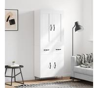 vidaXL Highboard White 69.5x34x180 cm Engineered Wood