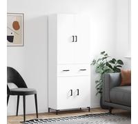 vidaXL Highboard White 69.5x34x180 cm Engineered Wood
