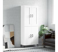 vidaXL Highboard White 69.5x34x180 cm Engineered Wood