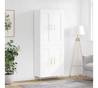 vidaXL Highboard White 69.5x34x180 cm Engineered Wood