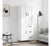 vidaXL Highboard White 69.5x34x180 cm Engineered Wood