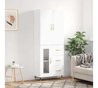 vidaXL Highboard White 69.5x34x180 cm Engineered Wood