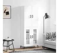 vidaXL Highboard White 69.5x34x180 cm Engineered Wood