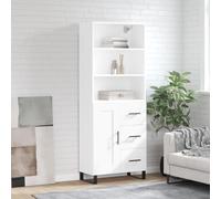 vidaXL Highboard White 69.5x34x180 cm Engineered Wood
