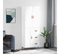 vidaXL Highboard White 69.5x34x180 cm Engineered Wood