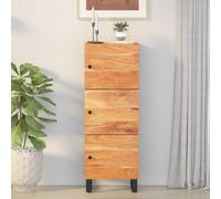 vidaXL Highboard with 3 Doors 40x33x110 cm Solid Wood Acacia&Iron