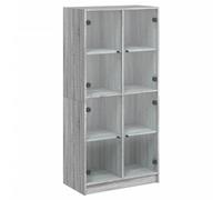 vidaXL Highboard with Doors Sideboard Side Cabinet Grey Sonoma Engineered Wood