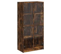 vidaXL Highboard with Doors Sideboard Side Cabinet Smoked Oak Engineered Wood