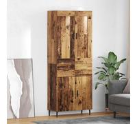 vidaXL Highboard with Drawer 2 pcs Old Wood Engineered Wood