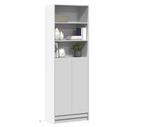 (white, 69 x 32.5 x 200 cm) vidaXL Highboard with LED Sideboard Side Cabinet Cupboard Engineered Wood