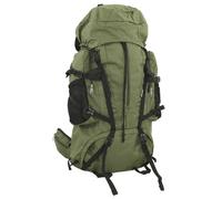 vidaXL Hiking Backpack Camping Travel Rucksack Army Green 60 L Oxford Fabric