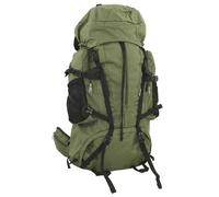 vidaXL Hiking Backpack Camping Travel Rucksack Army Green 80 L Oxford Fabric
