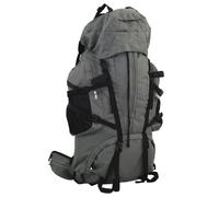 vidaXL Hiking Backpack Lightweight Travel Rucksack Grey 100 L Oxford Fabric