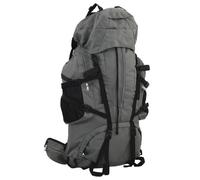 vidaXL Hiking Backpack Lightweight Travel Rucksack Grey 60 L Oxford Fabric