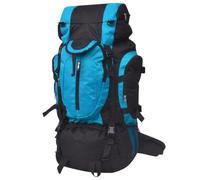 Vidaxl Hiking Backpack Xxl 75 L Black And Blue Backpacks