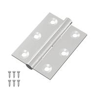 vidaXL Hinge 12 pcs Silver 50 x 38 x 1.3 mm Steel, Artistic, Rectangular, Modern, Design Inspirations and Elements for Creating Unique Spaces in Your Home and Office