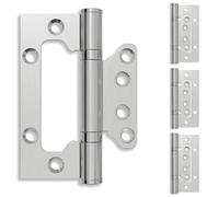 vidaXL Hinge 4 pcs 100 x 75 x 13 mm Silver Steel