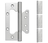 vidaXL Hinge 4 pcs 125 x 78 x 13 mm Silver Steel