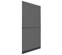 vidaXL Swivel Insect Screen Anthracite and Black, 100 x 215 cm, Environmentally Friendly, Rectangular Patio Protection, Modern Insect Barrier with Folding Frame, Weatherproof Fibreglass Structure