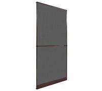 vidaXL Hinged Insect Screen for Doors Brown 100x215cm Fly Mesh Guard Curtain