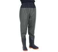 vidaXL Hip Waders with Boots, Waders for Anglers, Hunters, Farmers, Fishing Trousers, Waterproof, Pond Trousers, Fishing Trousers, Dark Green, Size 46