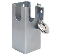 vidaXL Hitch Lock Silver Caravan Trailer Coupling Lock Latch Anti-Theft Security