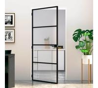 vidaXL Home Door 93 x 201.5 x 3.5 cm Aluminium and Tempered Glass