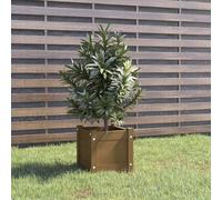 (honey brown, 1) vidaXL 1/2x Solid Pinewood Garden Planter Outdoor Flower Box Pot Patio Planter