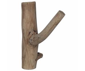 vidaXL Hook Brown 4 x 4 x 14 cm Solid Reclaim Wood, Living Room Coat Hook, Decor