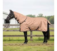vidaXL Horse Blanket Cappuccino 105 cm Polyester, Modern, Waterproof Blanket, Equestrian Gear, Warm Horse Cover, Outdoor Sheet, Pet Riding, Stable