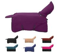 vidaXL Horse Blanket Dark Green Black 125cm Polyester Blanket Modern Waterproof Winter Clothes Machine Washable Pet Blanket