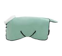 vidaXL Horse Blanket Fleece 105 cm Horse Blanket Modern Warm Weather Resistant Adjustable Horse Stable Blanket Dark Green