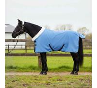 vidaXL Horse Blanket Full Aqua 85 cm Polar fleece, Modern Equestrian Gear, Warm Horse Blanket, Weatherproof, Adjustable Cover, Fleece, Stable