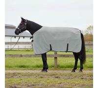 vidaXL Horse Blanket Full Light Grey and Pink Polyester