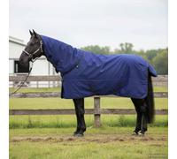 vidaXL Horse Blanket Dark Green Black 65 Inch Polyester Blanket Modern Waterproof Winter Clothes Machine Washable Pet Blanket