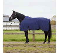 vidaXL Navy Blue Polyester Horse Blanket 125cm Modern Removable Riding Coat Warm Cape Outdoor Accessory Stylish