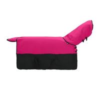 vidaXL Pink and Black Horse Blanket 115cm Polyester Modern Blanket Waterproof Winter Clothes Machine Washable Pet Blanket