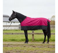 vidaXL Pink & Black Horse Blanket 61" Modern Polyester Waterproof Cover Winter Clothes Machine Washable Pet Blanket