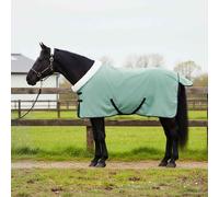 vidaXL Horse Blanket Fleece 95 cm Horse Blanket Modern Warm Weather Resistant Adjustable Stable Dark Green