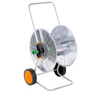 vidaXL Hose Reel Cart for 110 m 1/2" or 80 m 3/4" Hose Cart Hose Trolley Steel