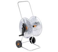 vidaXL Hose Reel Cart for 60 m 1/2" Hose Garden Hose Cart Hose Trolley Steel
