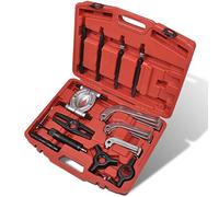 vidaXL Hydraulic Bearing Puller/Separator Set 25 pcs - Steel Gear Remover Tool for Maintenance - Including Beam, Pullers, Rods & 10 Tonne Ram